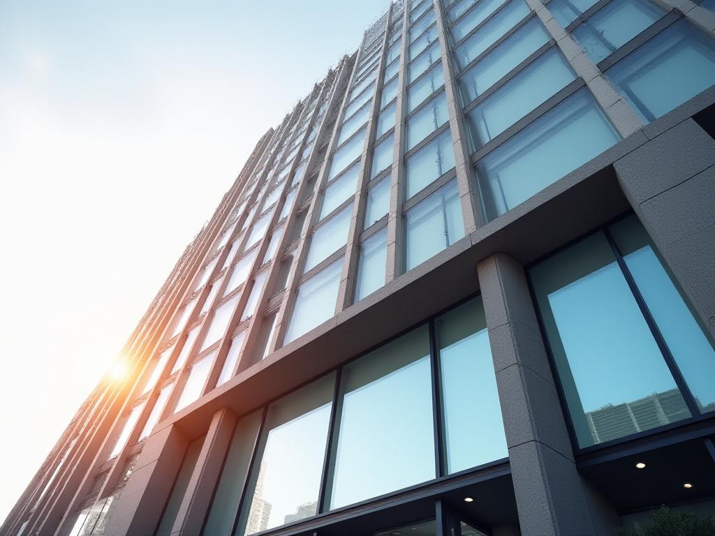 Façana de l'edifici legal a Barcelona amb un toc modern